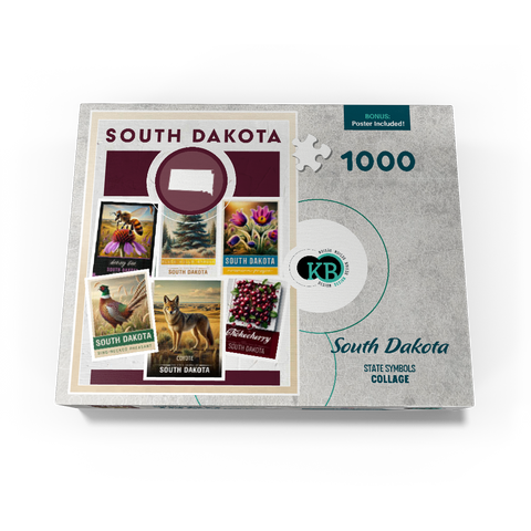 Collage: South Dakota State Symbols 1000 Jigsaw Puzzle box view3
