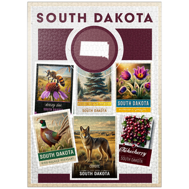 puzzleplate Collage: South Dakota State Symbols 1000 Jigsaw Puzzle