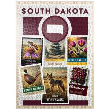 puzzleplate Collage: South Dakota State Symbols 500 Jigsaw Puzzle