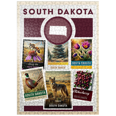 puzzleplate Collage: South Dakota State Symbols 500 Jigsaw Puzzle