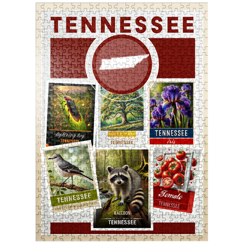 puzzleplate Collage: Tennessee State Symbols 500 Jigsaw Puzzle
