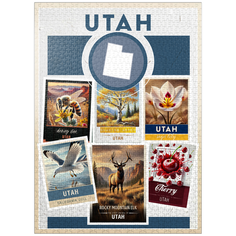 puzzleplate Collage: Utah State Symbols 1000 Jigsaw Puzzle