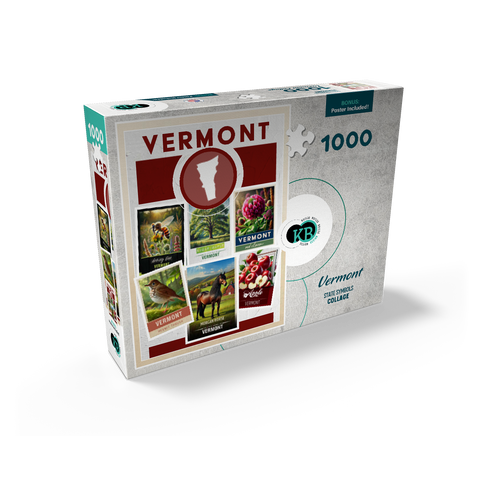 Collage: Vermont State Symbols 1000 Jigsaw Puzzle box view2