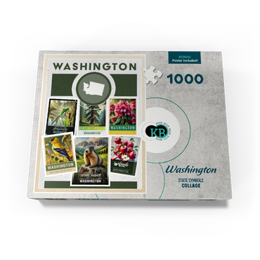 Collage: Washington State Symbols 1000 Jigsaw Puzzle box view3