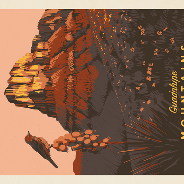 Guadalupe Mountains National Park: Early Bird 1000 Jigsaw Puzzle 3D Modell