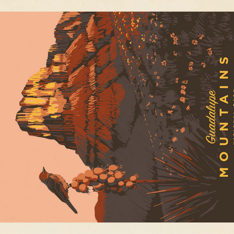 Guadalupe Mountains National Park: Early Bird 100 Jigsaw Puzzle 3D Modell