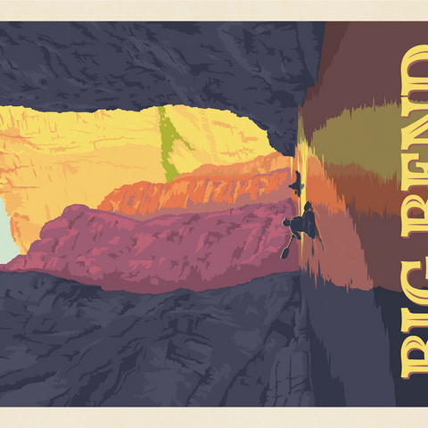 Big Bend National Park: Rio Grande 1000 Jigsaw Puzzle 3D Modell