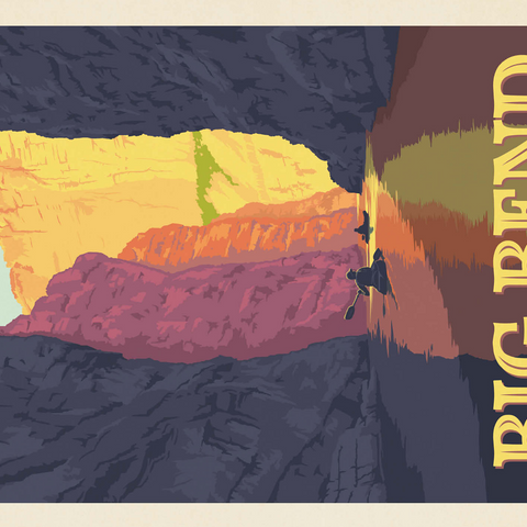 Big Bend National Park: Rio Grande 500 Jigsaw Puzzle 3D Modell