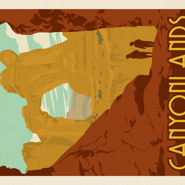 Canyonlands National Park: Angel Arch 1000 Jigsaw Puzzle 3D Modell