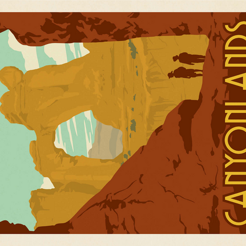 Canyonlands National Park: Angel Arch 1000 Jigsaw Puzzle 3D Modell