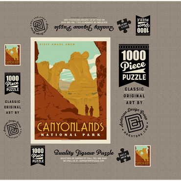 Canyonlands National Park: Angel Arch 1000 Jigsaw Puzzle box 3D Modell