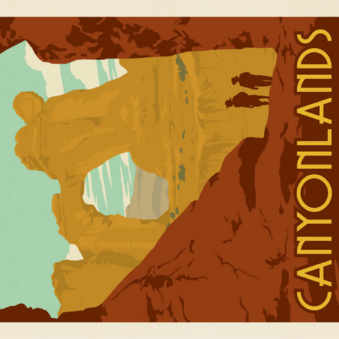 Canyonlands National Park: Angel Arch 100 Jigsaw Puzzle 3D Modell