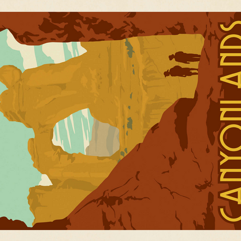 Canyonlands National Park: Angel Arch 500 Jigsaw Puzzle 3D Modell