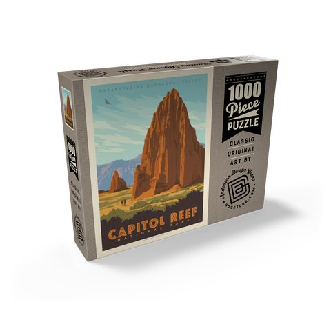Capitol Reef National Park: Cathedral Valley 1000 Jigsaw Puzzle box view2