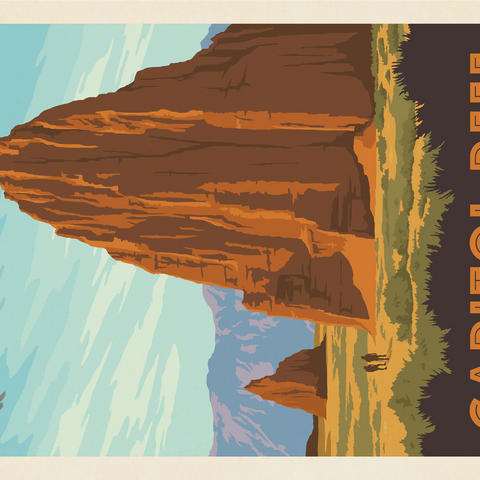 Capitol Reef National Park: Cathedral Valley 1000 Jigsaw Puzzle 3D Modell