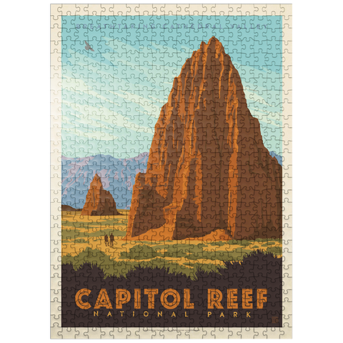 puzzleplate Capitol Reef National Park: Cathedral Valley 500 Jigsaw Puzzle