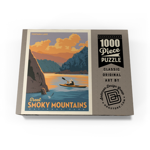 Great Smoky Mountains National Park: Fontana Lake 1000 Jigsaw Puzzle box view3