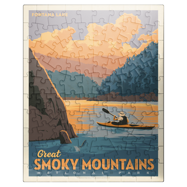 puzzleplate Great Smoky Mountains National Park: Fontana Lake 100 Jigsaw Puzzle