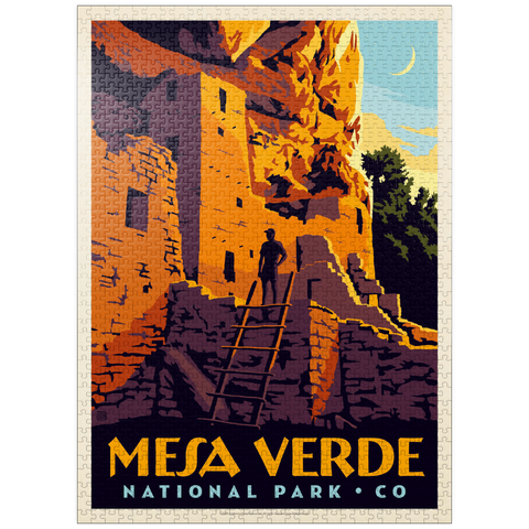 puzzleplate Mesa Verde National Park: Cliff Dwellings 1000 Jigsaw Puzzle