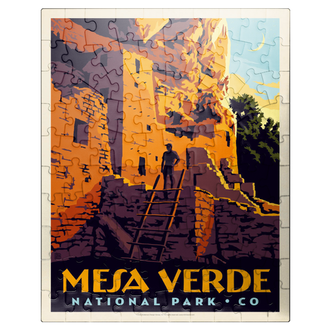 puzzleplate Mesa Verde National Park: Cliff Dwellings 100 Jigsaw Puzzle