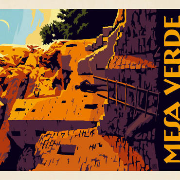 Mesa Verde National Park: Cliff Dwellings 100 Jigsaw Puzzle 3D Modell