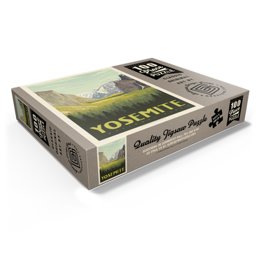Yosemite National Park: Valley View with El Capitan and Bridalveil Fall 100 Jigsaw Puzzle box view1
