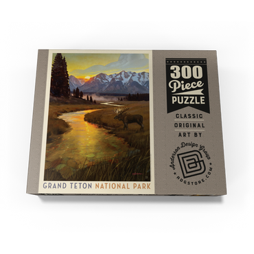 Grand Teton National Park: Lone Moose 300 Jigsaw Puzzle box view3