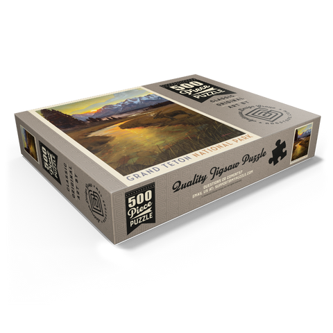 Grand Teton National Park: Lone Moose 500 Jigsaw Puzzle box view1