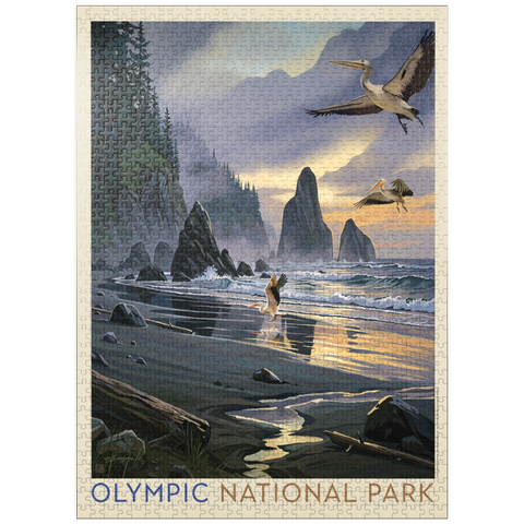 puzzleplate Olympic National Park: Pelican Paradise 1000 Jigsaw Puzzle
