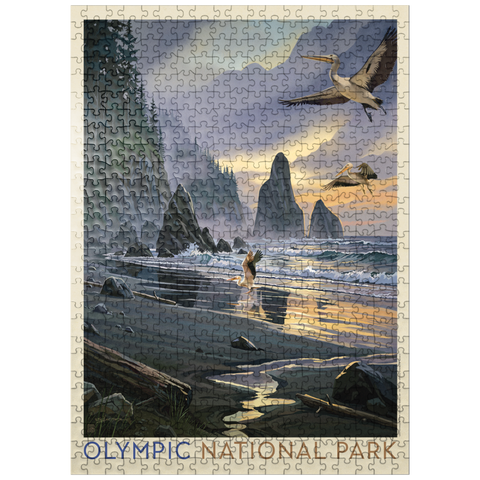puzzleplate Olympic National Park: Pelican Paradise 500 Jigsaw Puzzle