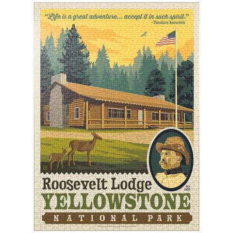 puzzleplate Yellowstone National Park: Roosevelt Lodge 1000 Jigsaw Puzzle