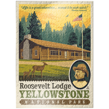 puzzleplate Yellowstone National Park: Roosevelt Lodge 300 Jigsaw Puzzle