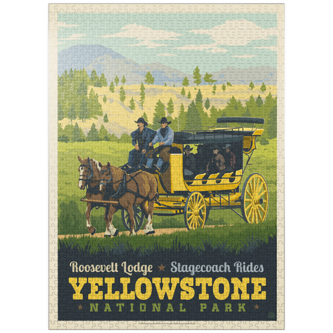 puzzleplate Yellowstone National Park: Stage Coach Adventure 1000 Jigsaw Puzzle