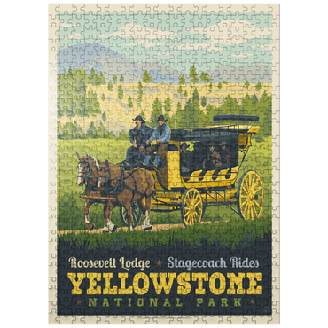 puzzleplate Yellowstone National Park: Stage Coach Adventure 500 Jigsaw Puzzle