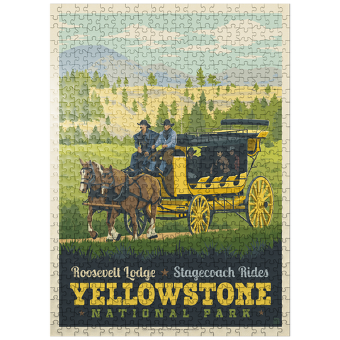 puzzleplate Yellowstone National Park: Stage Coach Adventure 500 Jigsaw Puzzle