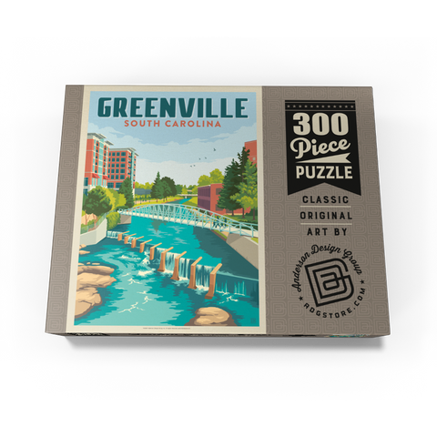 Greenville, South Carolina: Reedy River Bridge 300 Jigsaw Puzzle box view3