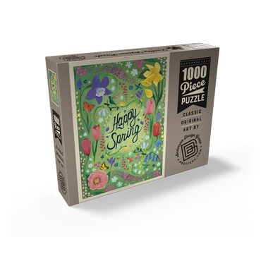 Happy Spring Floral Garden Hummingbirds 1000 Jigsaw Puzzle box view2