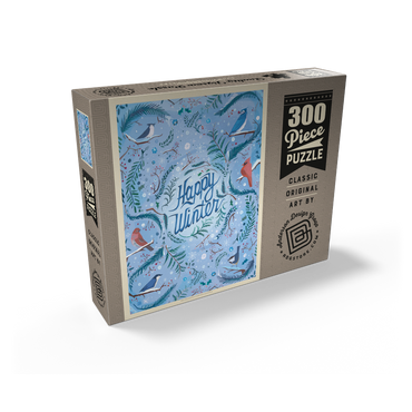 Happy Winter Songbirds Holiday Design 300 Jigsaw Puzzle box view2