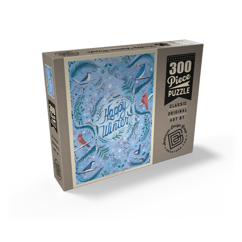 Happy Winter Songbirds Holiday Design 300 Jigsaw Puzzle box view2