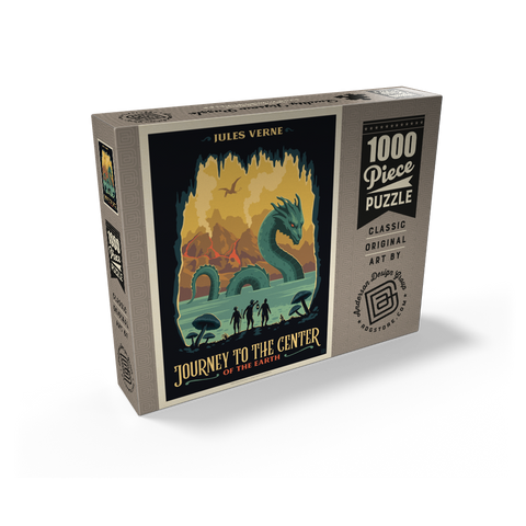 Journey To The Center Of The Earth: Jules Vern 1000 Jigsaw Puzzle box view2