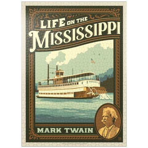 puzzleplate Life On The Mississippi: Mark Twain 1000 Jigsaw Puzzle