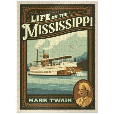 puzzleplate Life On The Mississippi: Mark Twain 300 Jigsaw Puzzle