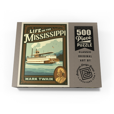 Life On The Mississippi: Mark Twain 500 Jigsaw Puzzle box view3