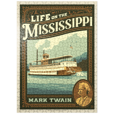 puzzleplate Life On The Mississippi: Mark Twain 500 Jigsaw Puzzle