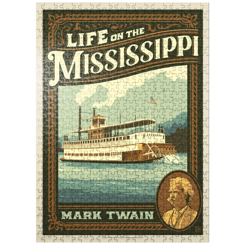 puzzleplate Life On The Mississippi: Mark Twain 500 Jigsaw Puzzle