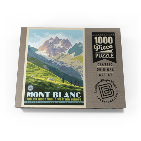 7 Summits: Mont Blanc-Tallest Mountain in Western Europe 1000 Jigsaw Puzzle box view3
