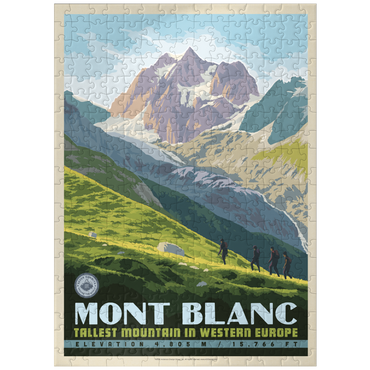 puzzleplate 7 Summits: Mont Blanc-Tallest Mountain in Western Europe 300 Jigsaw Puzzle