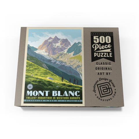 7 Summits: Mont Blanc-Tallest Mountain in Western Europe 500 Jigsaw Puzzle box view3