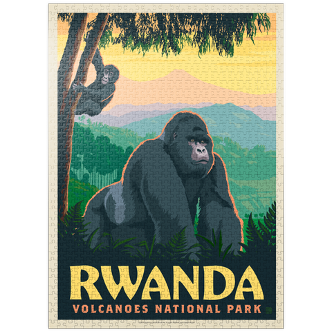 puzzleplate Volcanoes National Park Rwanda Mountain Gorillas 1000 Jigsaw Puzzle