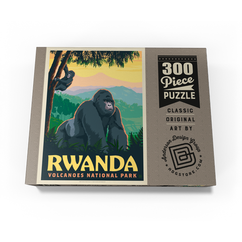 Volcanoes National Park Rwanda Mountain Gorillas 300 Jigsaw Puzzle box view3